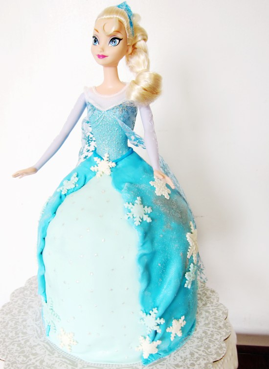 Elsa Doll Cake 4