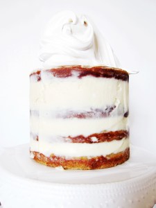 Toasted Marshmallow Caramel Banana Cake with Cheesecake Frosting 6