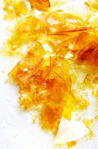 caramel shards