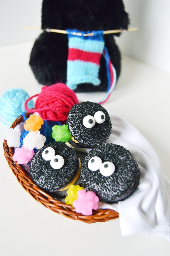 soot sprite macarons