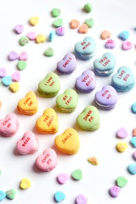Conversation Heart Macarons 