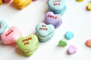 Conversation Heart Macarons 