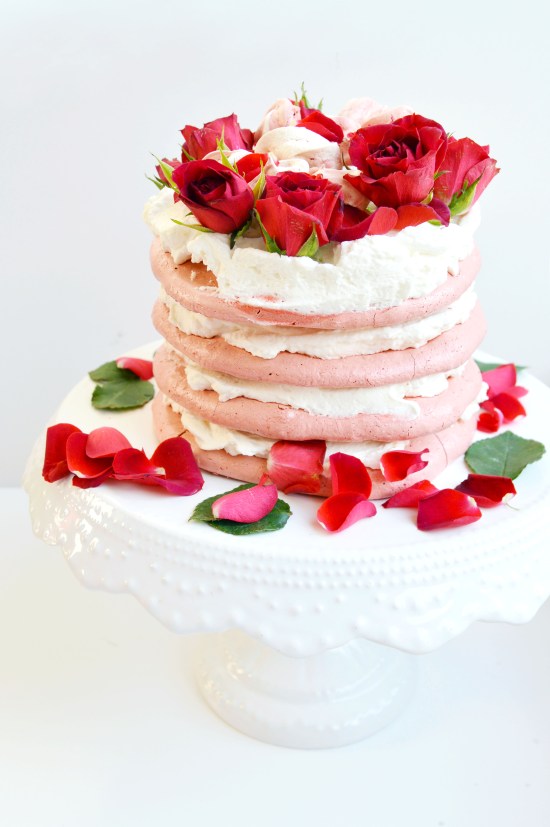 Red Velvet Rose Pavlova