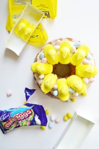 Giant Peeps Doughnut Cake