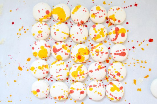 Jackson Pollock Macarons