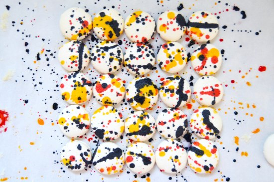 Jackson Pollock Macarons