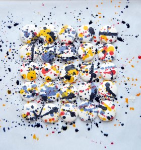 Jackson Pollock Macarons