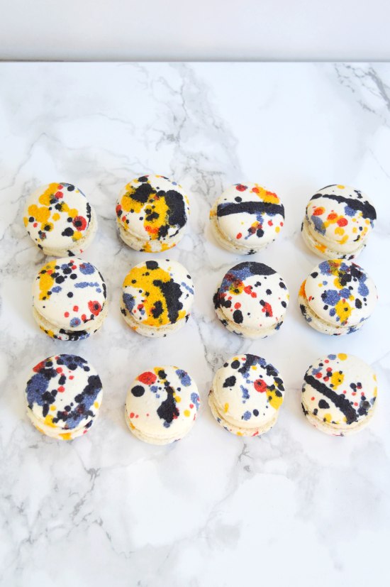 Jackson Pollock Macarons