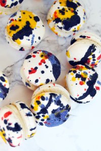 Jackson Pollock Macarons