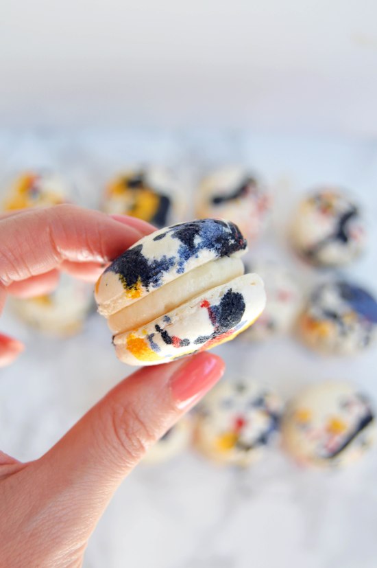 Jackson Pollock Macarons
