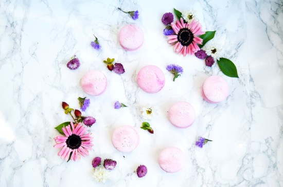 Raspberry Rosé Macarons