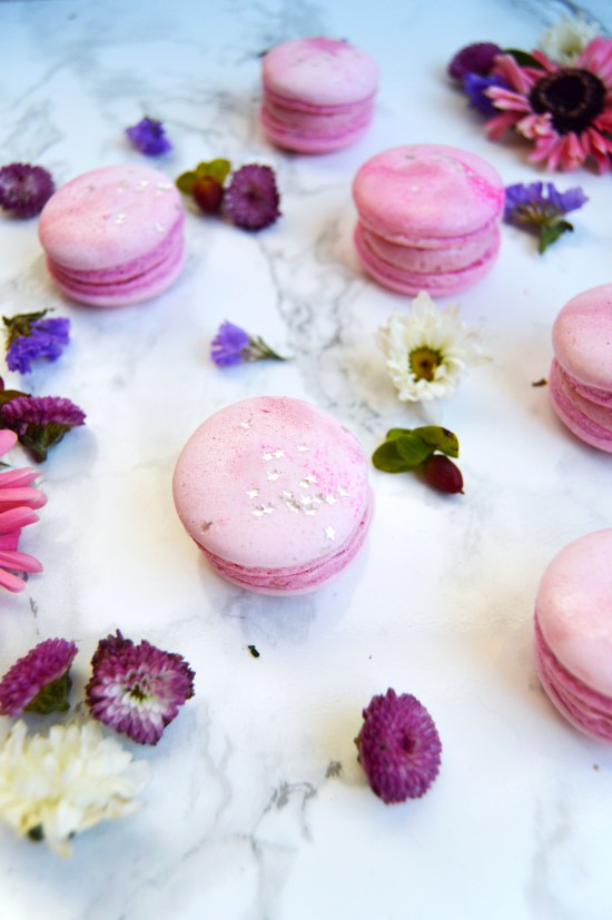 Raspberry Macarons