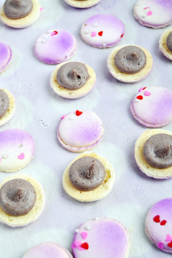 Okinawan Sweet Potato Macarons